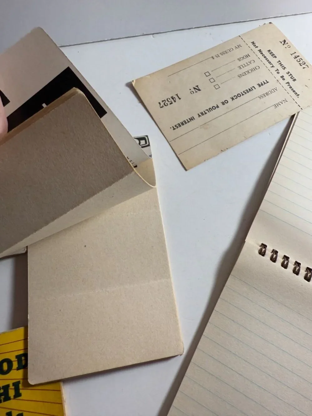 Vintage Advertising Notepads VC Fertilizers Tex Hi Plant Food Farmer Lot READ